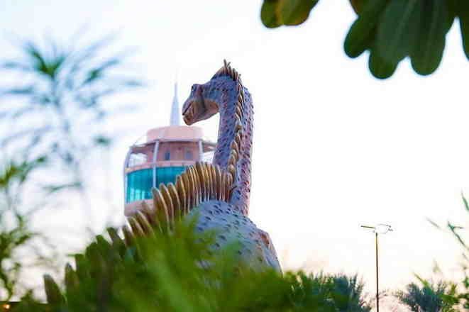 حديقه الديناصورات بالمدينة من أماكن تمشيه في المدينة المنورة.